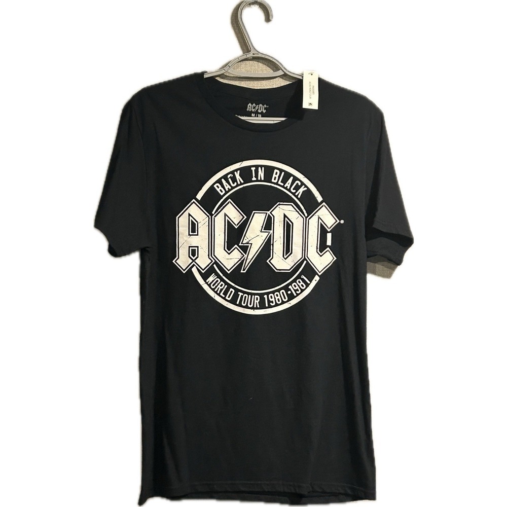 AC/DC Back in Black Tour Tee - Black and White. Rare still new with tags. Size M